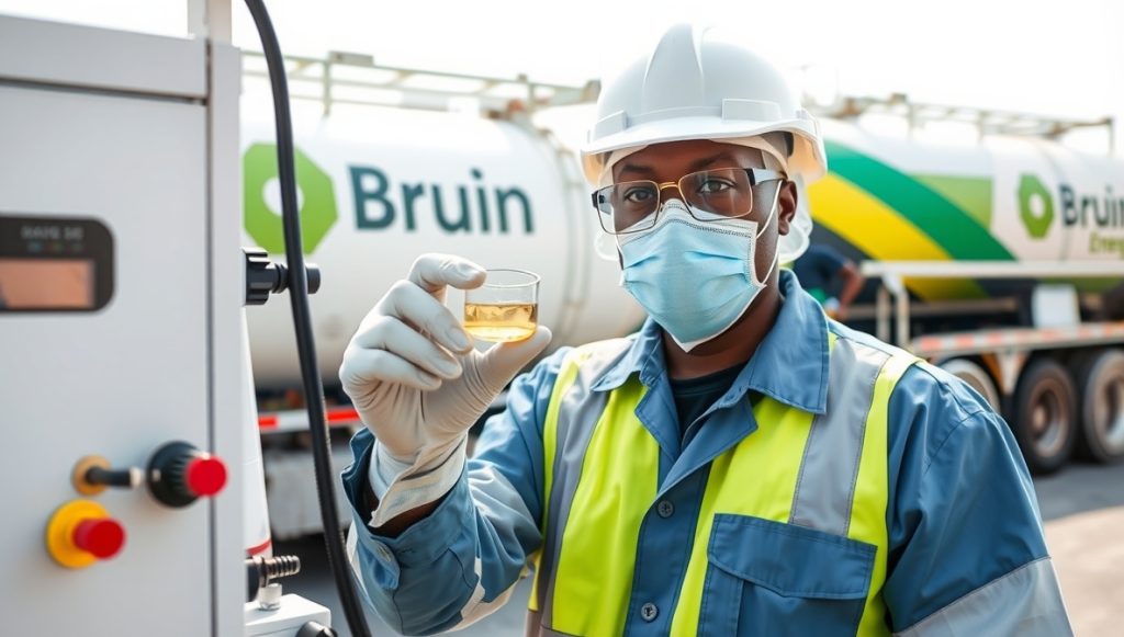 Home flux schnell a nigerian technician in safety gear holding a gl 1